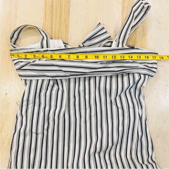 Theory striped tie back asymmetrical dress NEW - Picture 8 of 14